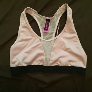 La Senza bra top with mesh and strappy details
